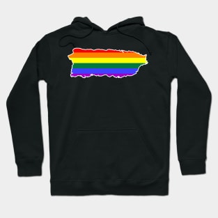 Puerto Rico LGBT Pride Puerto Rican Rainbow Flag Hoodie